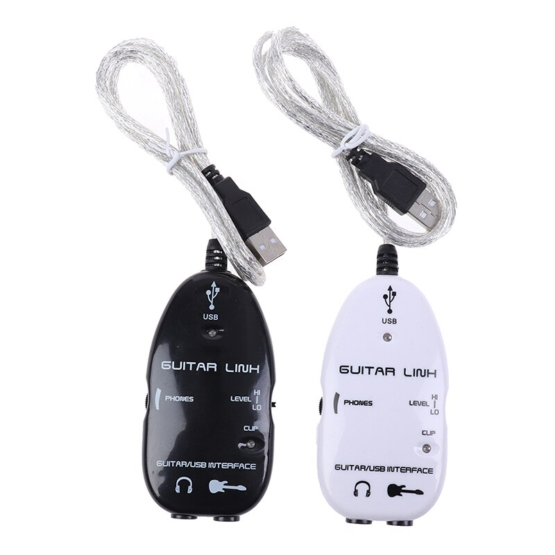 Convenient electric guitar cable audio USB link cable interface adapter for PC music recording accessories, for guitar player