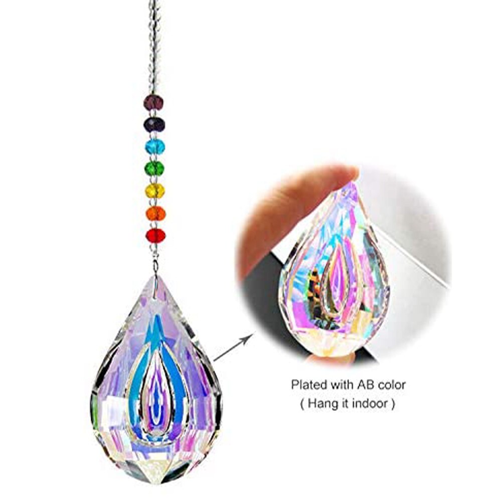 Chain Craft Party AB Prism Home Hanging Decoration Ornament DIY Window Pendant Sun Catcher Garden Crystal Ball