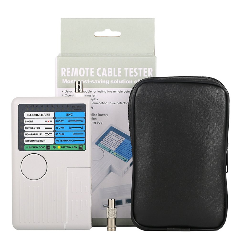 Remote RJ11 RJ45 USB BNC LAN Network Cable Tester For UTP STP LAN Cables Tracker Detector Tool
