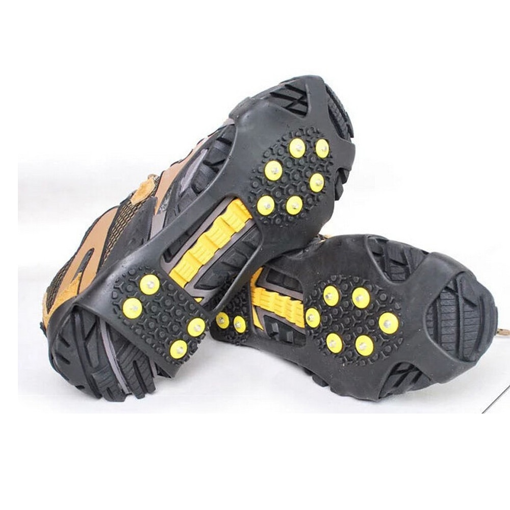 EXPfoot-Pinza de hielo antideslizante con dientes de goma, crampones para nieve, montañismo, escalada, talla 31 ~ 48, botas de invierno, pinza Simple