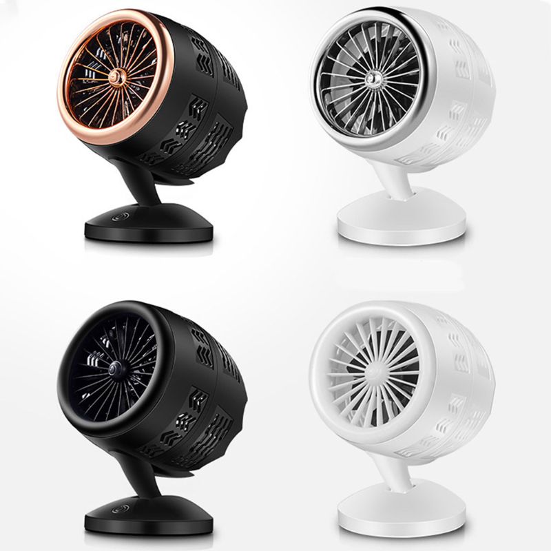 Mesa de turbina de doble hoja, ventilador redondo pequeño, Operación silenciosa, inclinación ajustable, 5-20 grados,