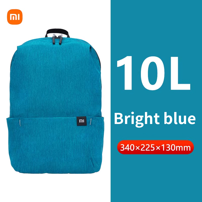 Xiaomi colorful small backpack men's and women's shoulder bag outdoor waterproof ultra-lightweight student portable sports bag: SKY BLUE
