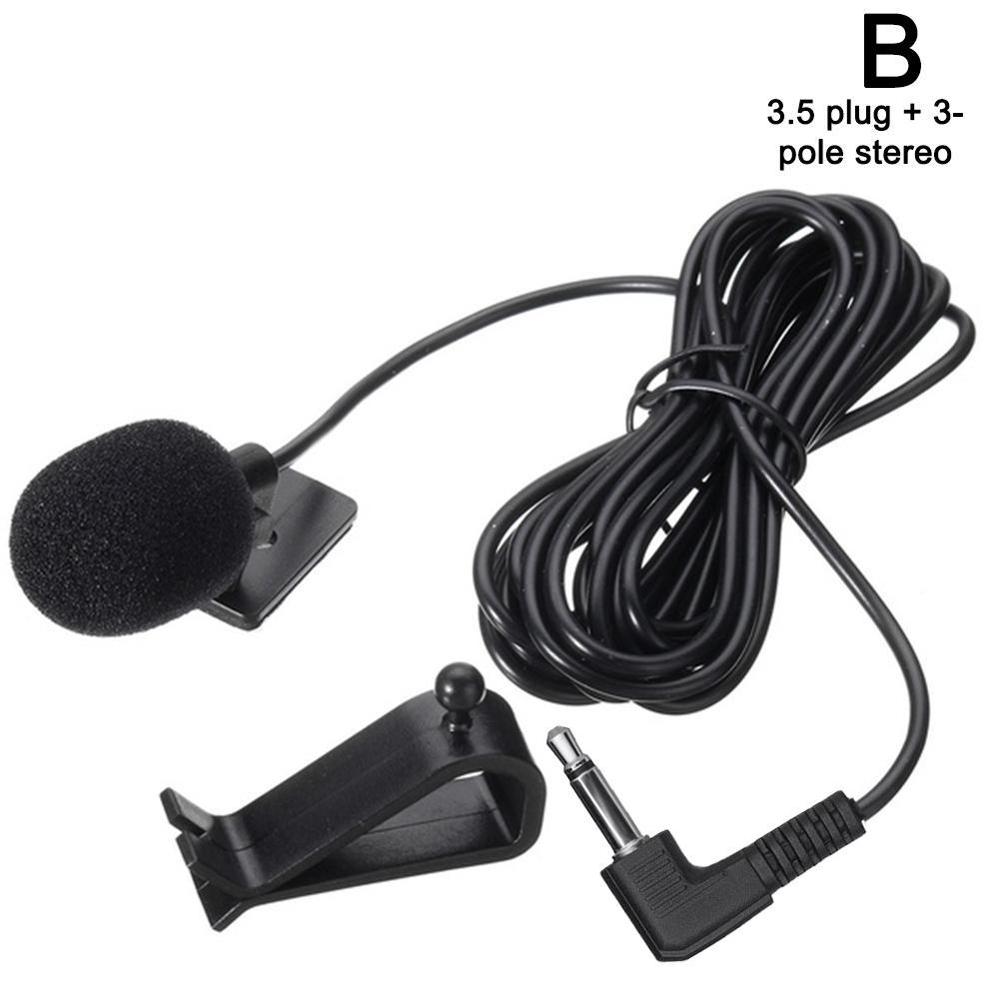 3.5mm External Microphone - Audio Activated Vehicle Mic for GPS DVD Player: 3pole