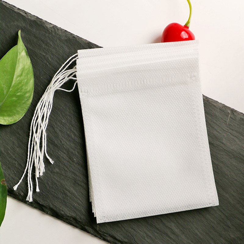 7x9cm/8x10cm/10x15cm Disposable Cook Herb Spice Tools Drawstring Pouch Multifunction 100Pcs Non-woven Medcine Bag