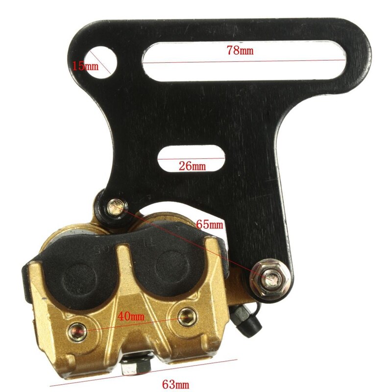 Motorcycle Twin Piston Rear Hydraulic Brake Caliper Bracket for 125Cc 140Cc Pit Dirt Bike