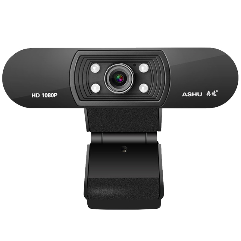Ashu H800 Full Hd Video Webcam 1080P Hd Camera Usb Webcam Focus Nachtzicht Computer Web Camera Met Ingebouwde-Microfoon