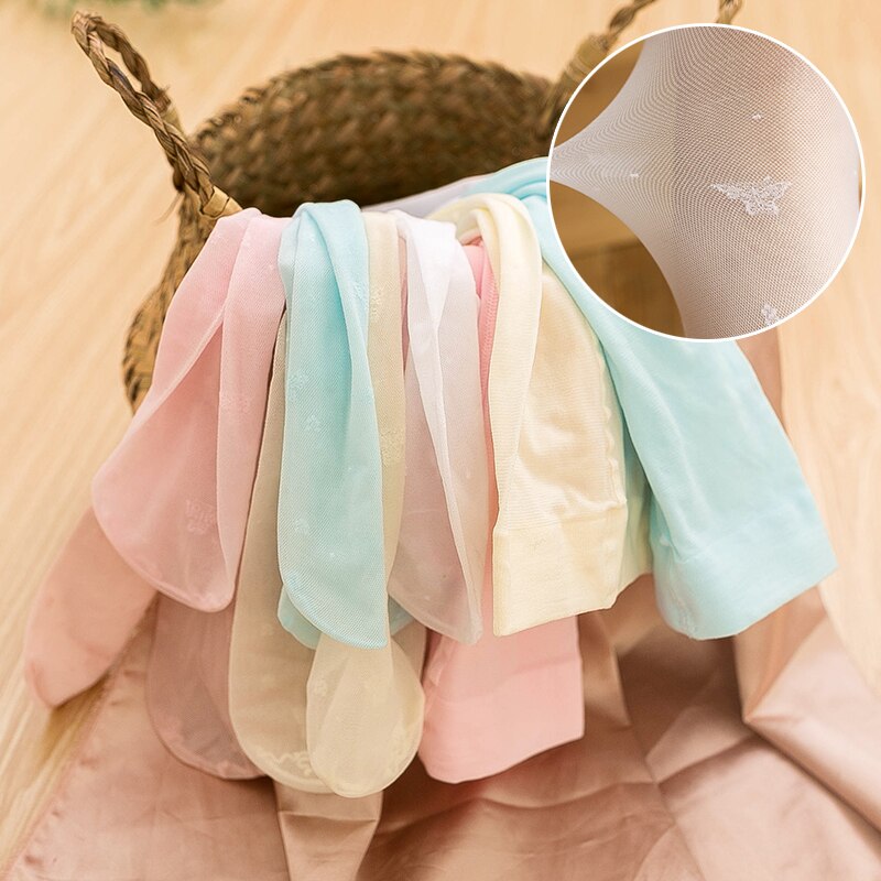 freundlicher nette schmetterling blume Anti-haken seide strumpfhosen sommer Ultra-dünne Schüler weiß tanz socken Baby moskito socken