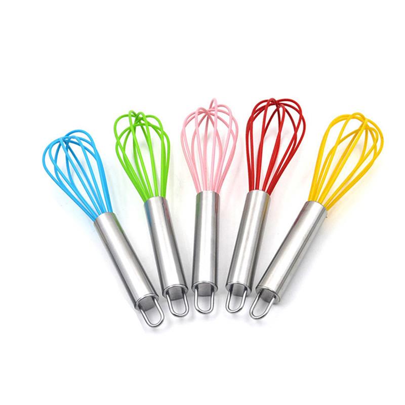Kitchen Egg Mixer Stainless Steel Manual Mini Egg Whisk Kitchen Egg Whisk Bake Tool Egg Agitator Eco-Friendly Egg Mixer