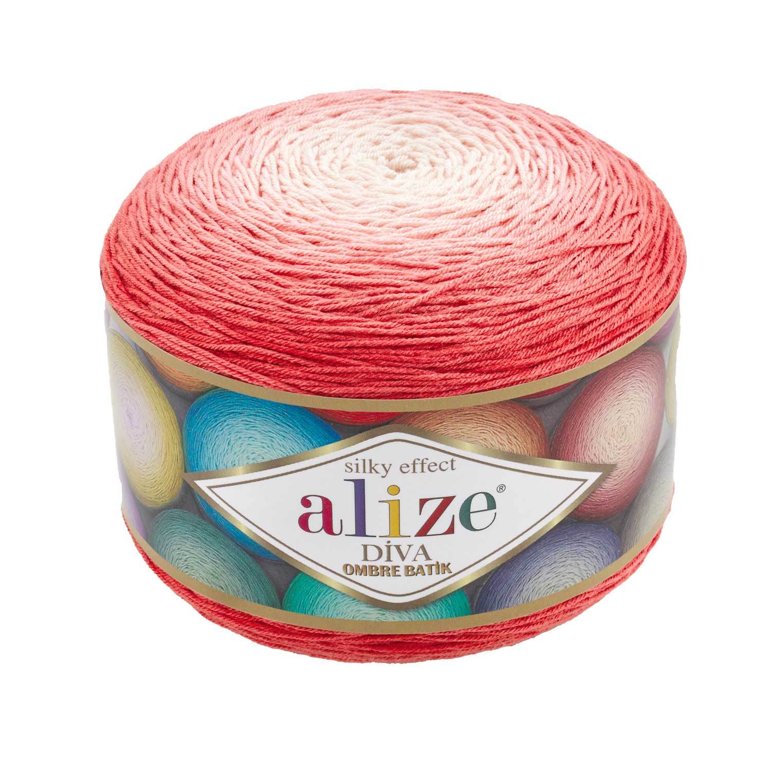 Alize Diva Ombre Batik Garen 250gr-875mt 100% Microfiber Acryl Hand Gehaakte Breien Bonte Strand Cake Gradiënt Zachte Zomer: 7381