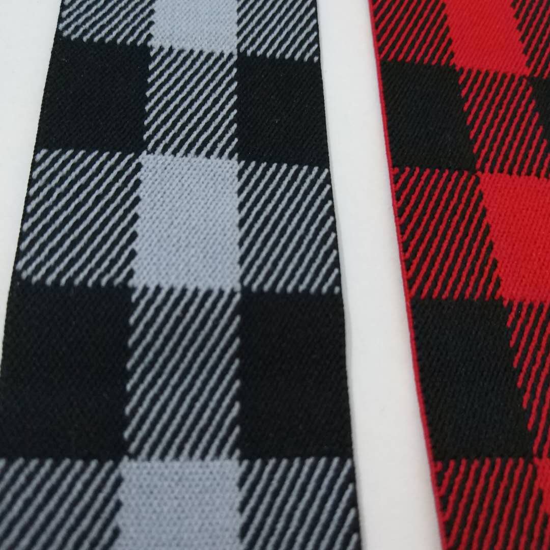 1 yard Elastische Singels 4 cm Breedte Zwart Wit Rood Naaien Singels Twill rooster Polyester Spandex Singels