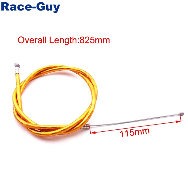 Gold Gas Throttle Cable For 2 Stroke 43cc 47c 49cc Engine Kids ATV Quad Dirt Super Pocket Bike Minimoto