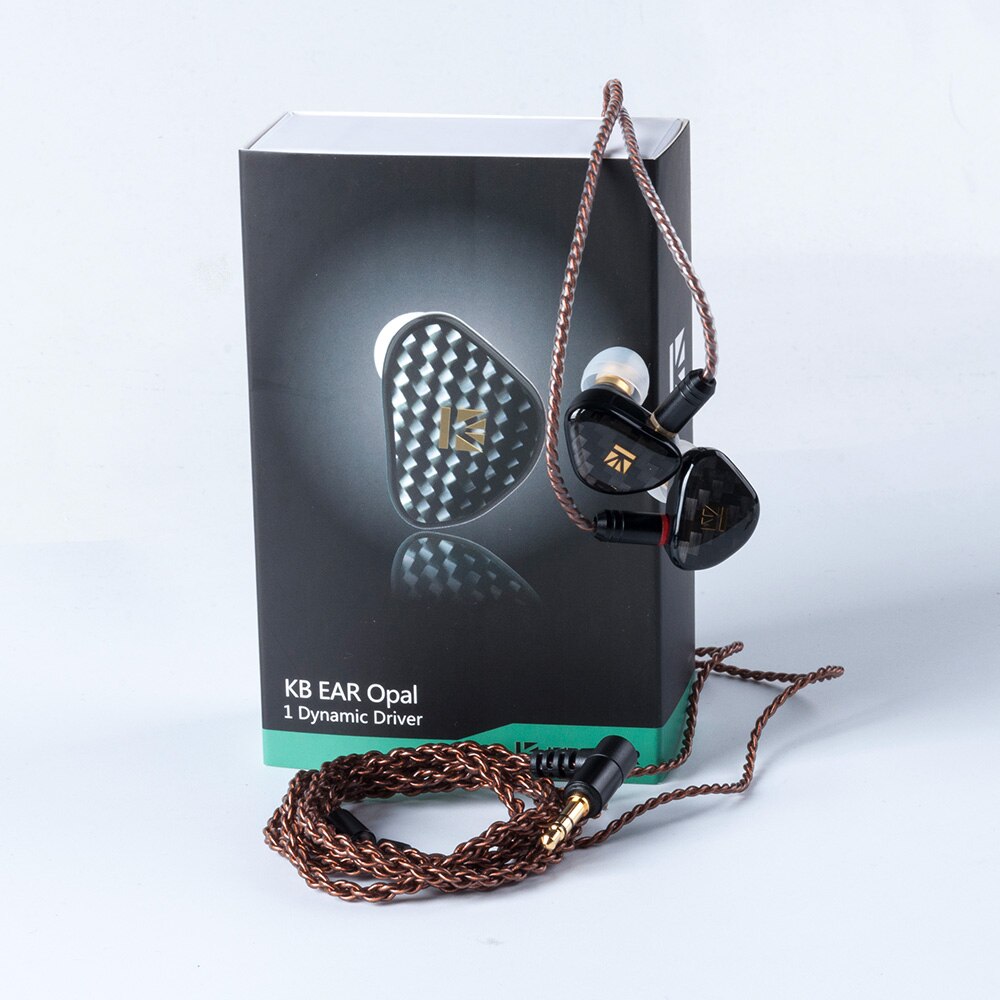AK KBEAR Opal Dynamic Driver in Ear Earphone Bass DJ Running Sport Technology HIFI Headset with 3.5mm MMCX Earbud KEEAR F1