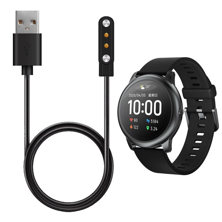 Smart Watch Dock cargador adaptador USB Cable de carga Cable Base Cable para Xiaomi Haylou Solar LS05 Smart Watch accesorios de carga: Default Title