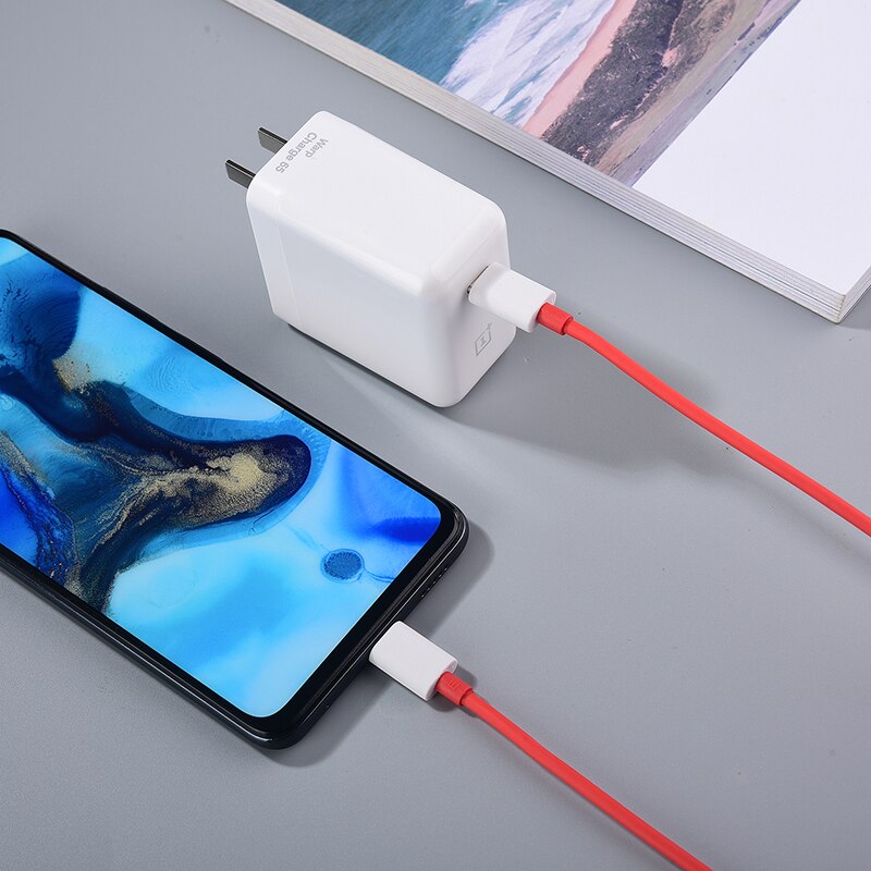 Originele Oneplus 8 T Warp Lading 65W Power Adapter Wit Ons Warp Charger Type C Naar Type C Kabel voor Een Plus 9 8 T 8 7 7T Pro