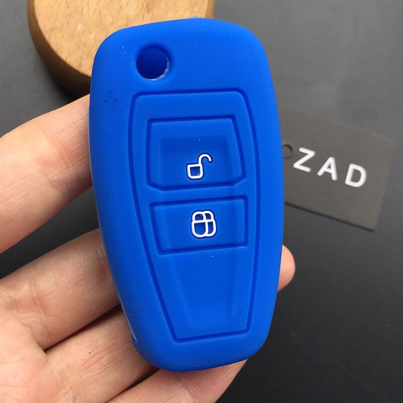 ZAD silicone rubber car key cover case protector fob skin bag shell set for mazda BT50 BT-50 MX5 RX2 2 Button Remote Key Holder