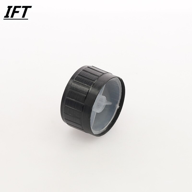 28mm x 16mm plast potentiometer kontrol volumen drejeknap hætte sort