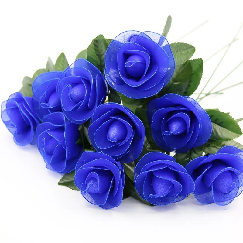 2/2.5/3/4/4.5/5.5cm 10-80pcs Water Modeling Shaped Styrofoam Foam Crafts Flower Heart DIY Handmade White Foam Rose Buds