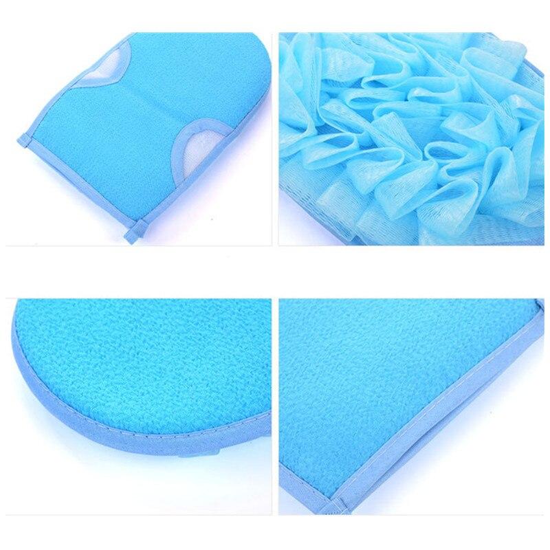 Hogar exfoliante baño esponja Wisp para ducha exfoliante doble cara limpieza corporal guantes para cepillar ducha baño toalla para masaje Ball