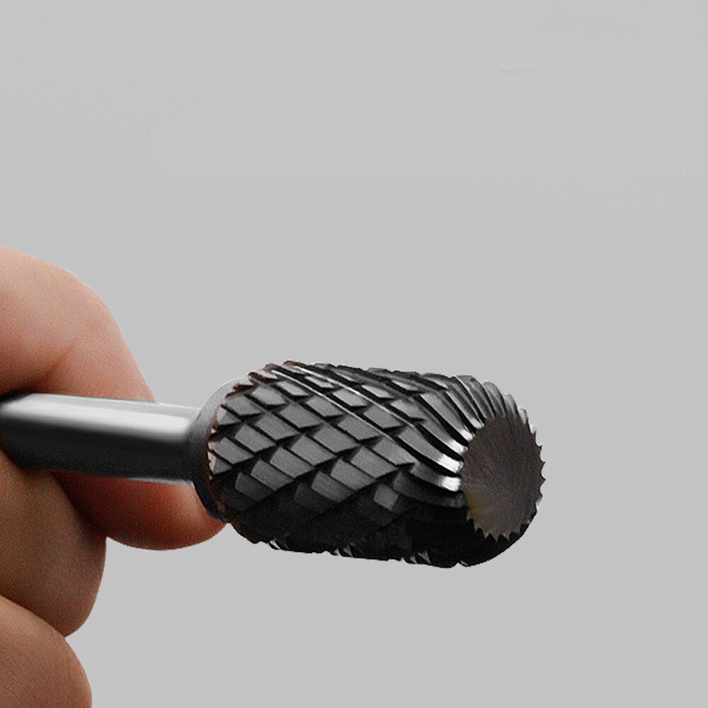 Cylindrical Semi-circular 1pcs Tungsten Steel Alloy Rotary Boring Head Grinding Head Milling Cutter W-shaped Wood Carving Head