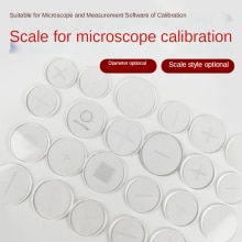 Microscope micrometer calibration sheet Scale measuring rule 0.05mm calibration glass sheet 0.1mm calibration reticle