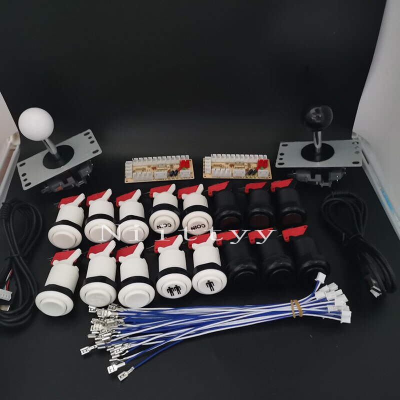 2 Player Arcade DIY Parts Kit 4/8 Way SANWA Joystick American Style Push Button Micro Switch Zero delay For PC Raspberry pi