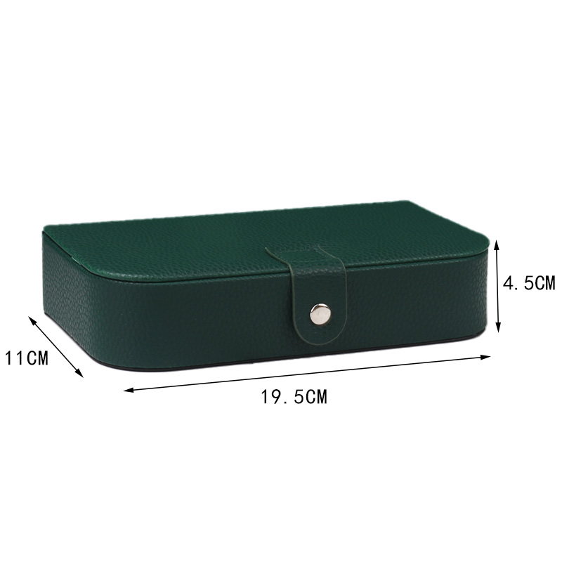 Caja organizadora de joyas portátil, joyeros organizador de joyas de viaje, pendientes de cuero, collar, anillo, caja de almacenamiento de joyería caja para joyeria alajeros para joyas organizador joyero portátil