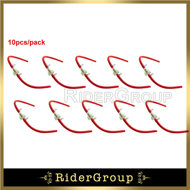 380mm paliwa urządzenie do czyszczenia filtrów rura wąż linia do atv quad Pit motor terenowy gokart Buggy: Red  10pcs