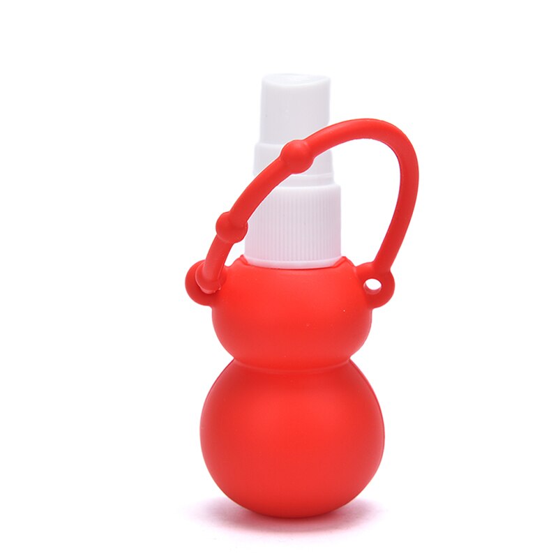 Mini botella portátil de Gel desinfectante de manos, cubierta de viaje extraíble, colores aleatorios, dibujos animados, 30ml, 1 unidad