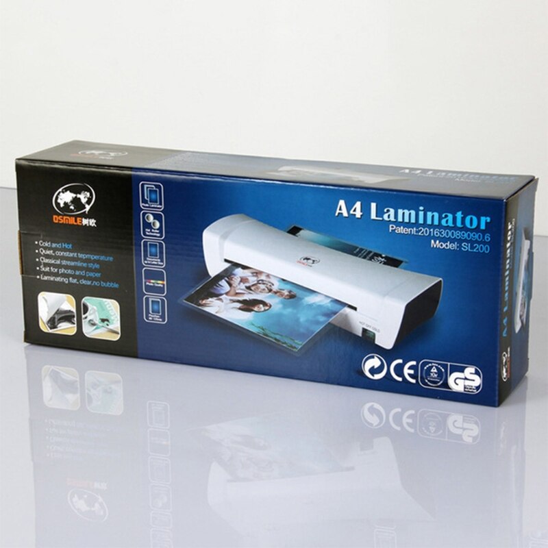 Máquina laminadora térmica para oficina, máquina laminadora en frío y para fotos de documentos A4