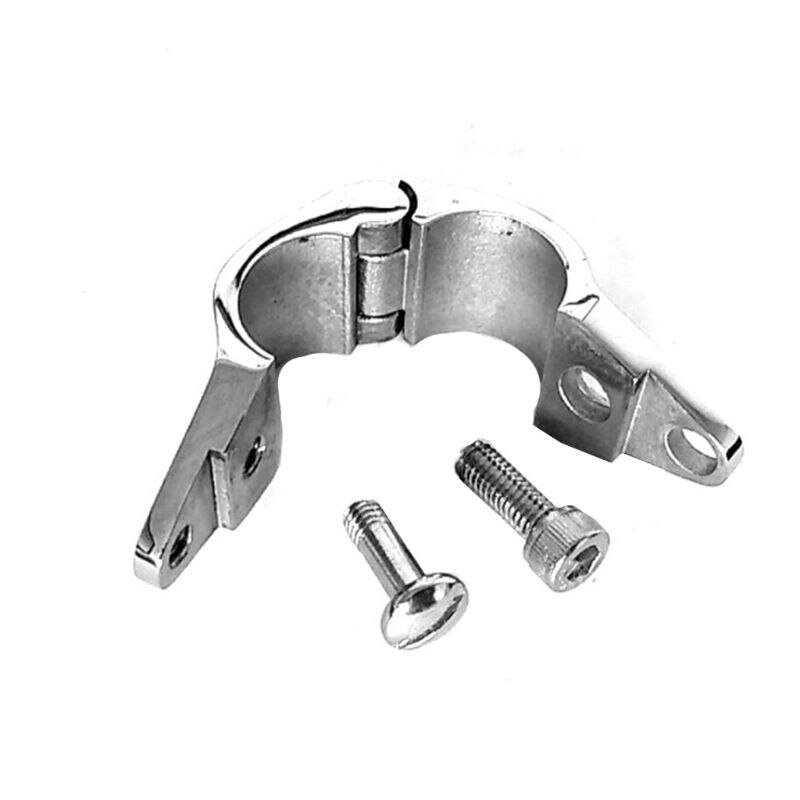 20/22/25/30/32mm 316 acier inoxydable raccord bateau Bimini haut articulé avec 2 vis mâchoire glisser facile installer matériel marin E7CA