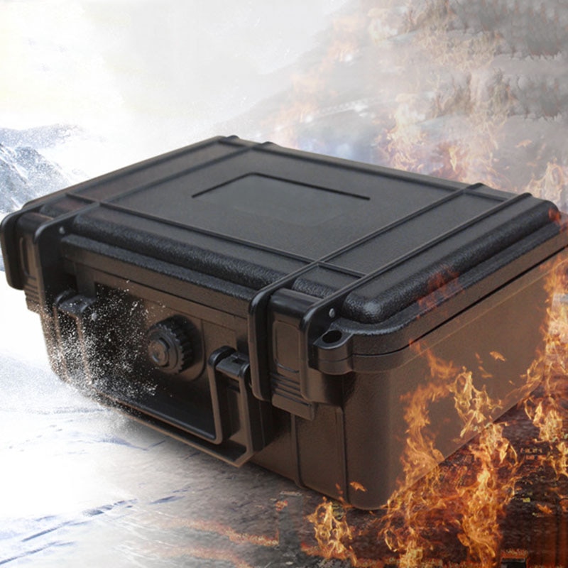 MG215 Hard instrument box+ keyhole PP tool box plastic waterproof case Bag+lattice sponge Storage in outdoor,exploration,factory