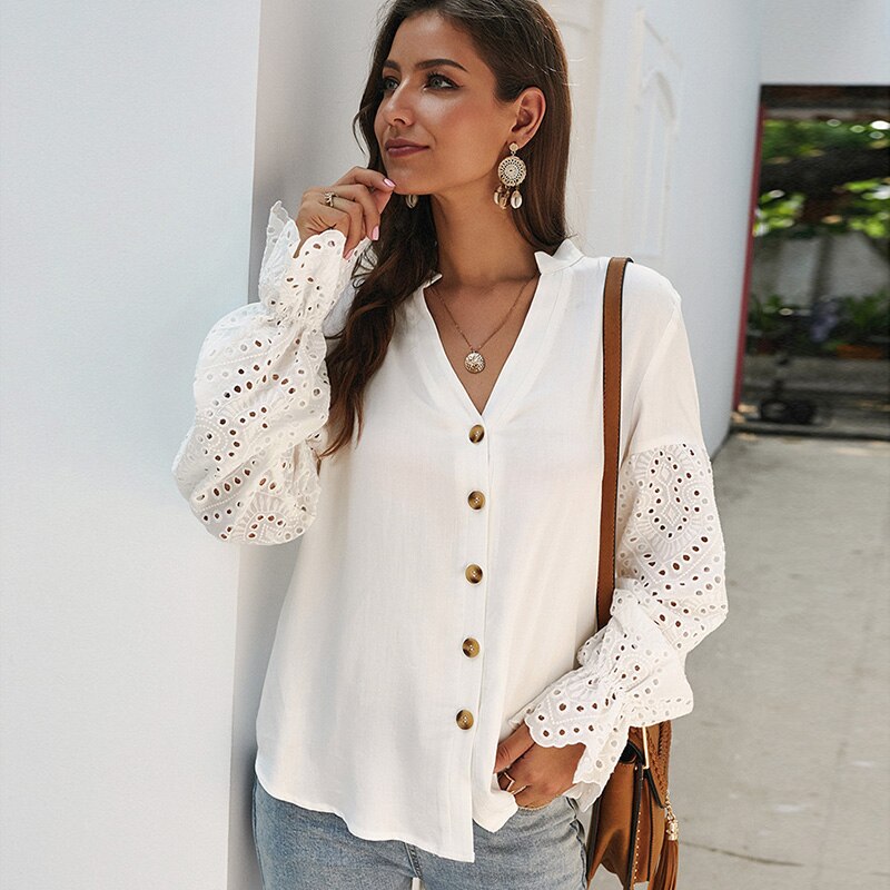 Blusa de otoño para mujer, blusa suelta de gran tamaño, blusa para mujer, Blusas de otoño