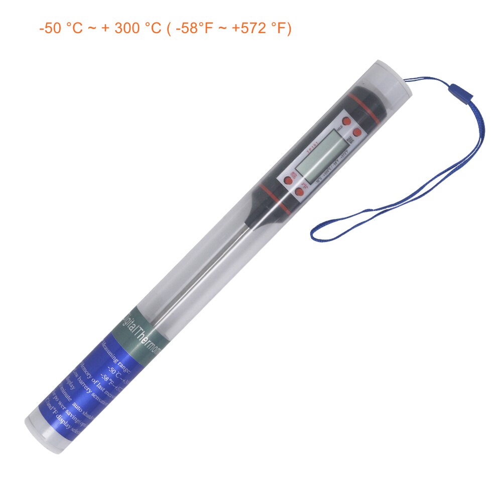Digital Meat Thermometer Kitchen Cooking Temperature Monitor Stainless Steel Waterproof Probe Oven BBQ Temp. Tester Tools: mini one