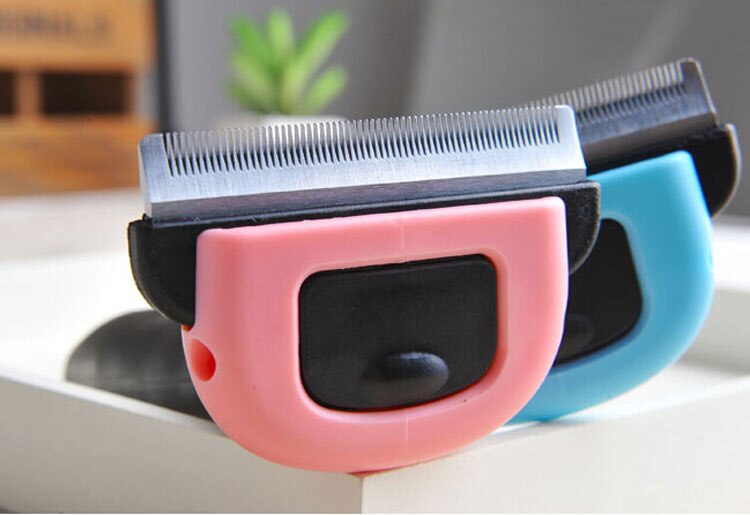 Escova para pentear animais de estimação, pente para cachorros e gatos, com grampo removível, para cuidado de animais, itens para pets