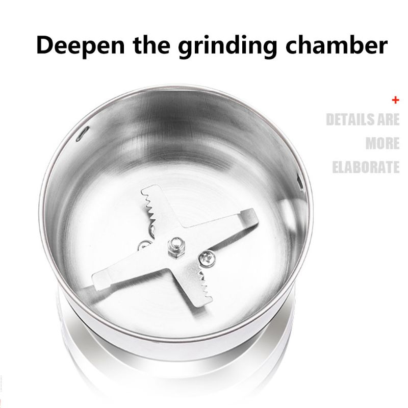 Electric Coffee Grinder Multifunction Stainless Steel Blade Cafe Spice Mill Blender Nut Bean Seeds Grinding Smash Machine