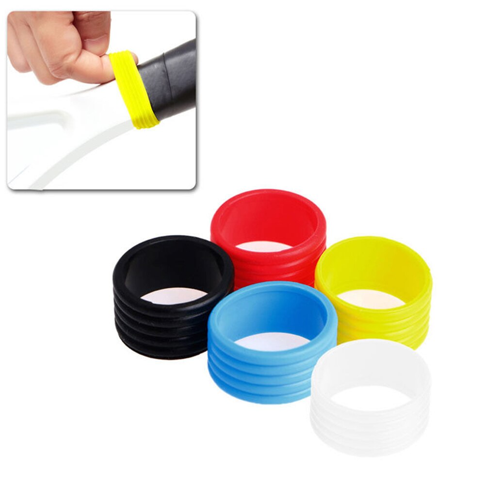 10Pcs Silicone Tennis Racket Overgrip Sweat Absorbent Handle Rings Anti-slip Tennis Overgrip Tennis Racket Handle Rings