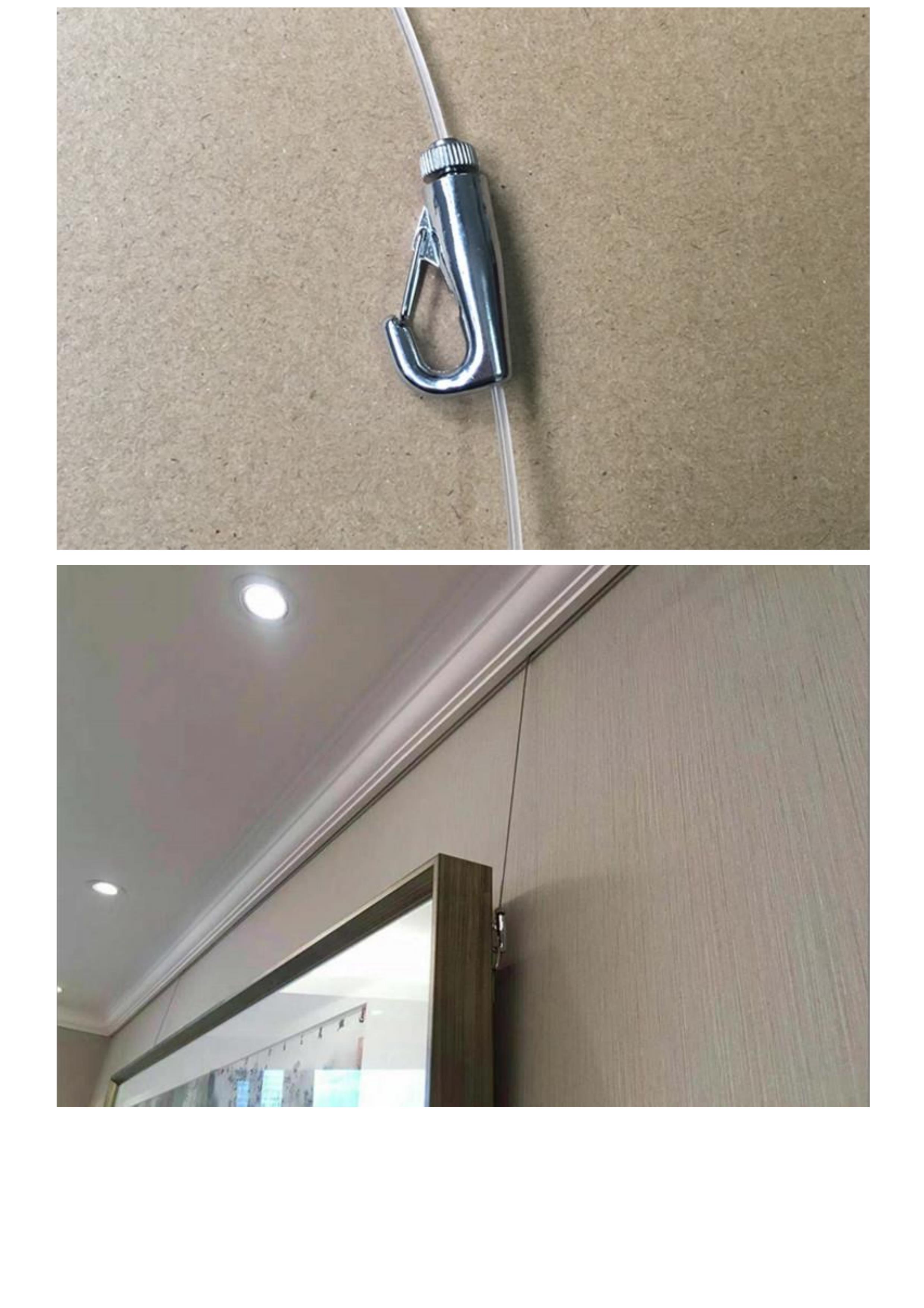 6pcs Picture Hanging Hooks Art Display System Self-gripping Hook Photo Frame Hanger Tools Gallery Rails