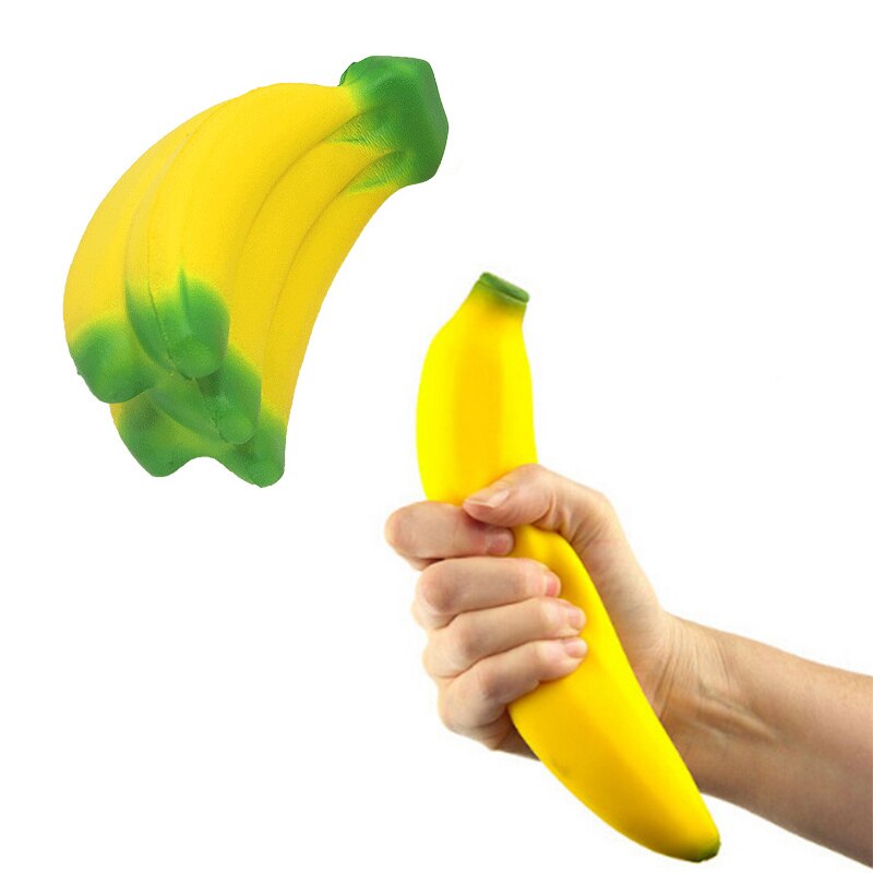 17cm Cute Banana Squishy Super Slow Rising Jumbo Simulation Fruit Soft Stress Relief Kid Fun Toys For children