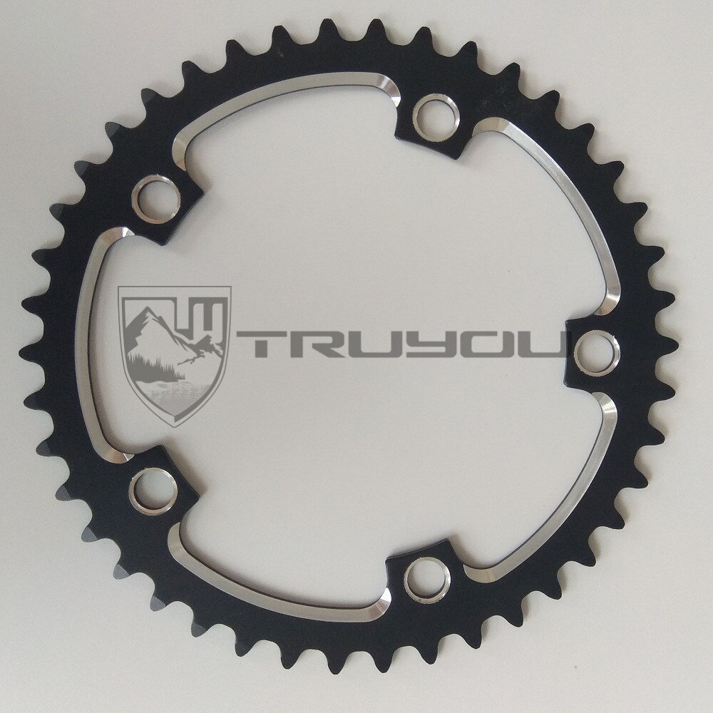 TRUYOU route vélo plateau 130 BCD roue à chaîne 38T 39T 40T 42T 44T 46T 48T 50T 52T 53T 56T vélo pliant CNC 3/32": 42T