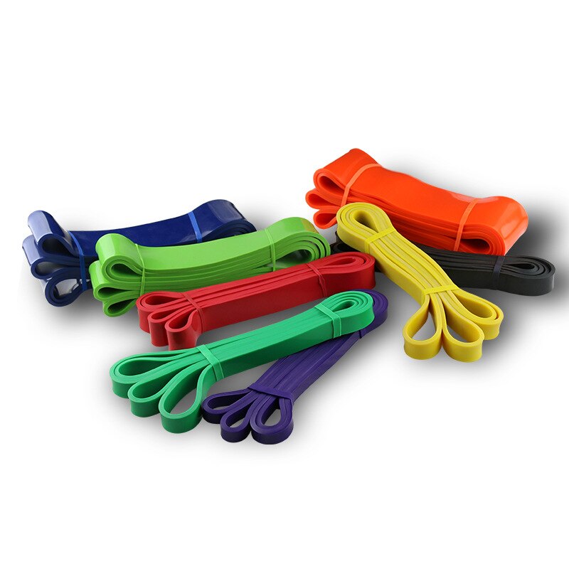 208cm Latex Pull Up band Resistance Bands Fitness Body Gym Power Training Powerlifting Band Unisex Sport Natuur Rubber