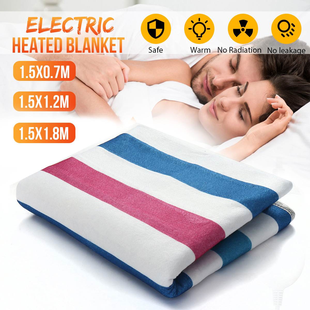 Elektrisk opvarmet tæppe 220v dobbelt kontrol elektrisk tæppe elektrisk seng varmepude