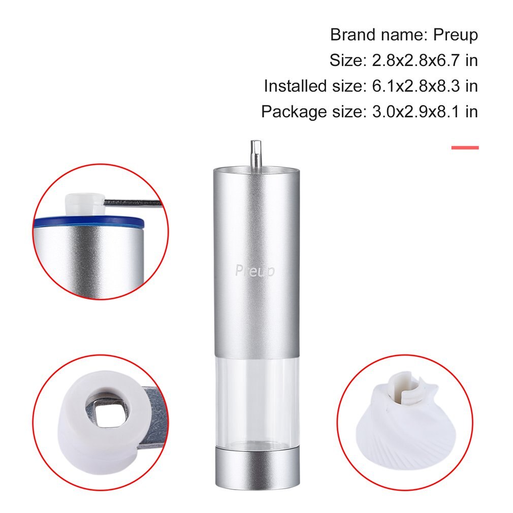 Handmatige koffiemolen conische braammolen voor nauwkeurig zetten instelbare maalgraadselector geluidsarme aluminiumlegering draagbaar