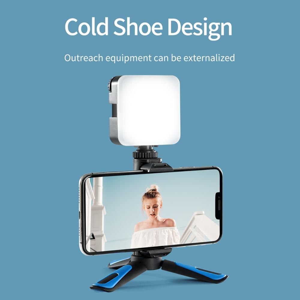 TELESIN Mini Selfie bâton trépied 360 ° tête de boule et chaussure froide pince de téléphone pour GoPro Osmo Action Insta360 iPhone Android monopode