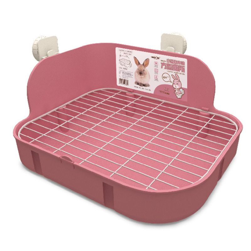 Pet Small Toilet Clean Cage Square Bed Pan Potty Trainer Keep Hygiene Bedding Corner Litter Box for Animals Rabbit