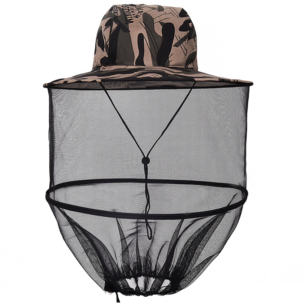 Beekeeping Hat Outdoor Portable Folding Anti-Mosquito Naturehike Accessories Net Fishing Clothes Adjustable Anti Bee Hat: Black 1PC