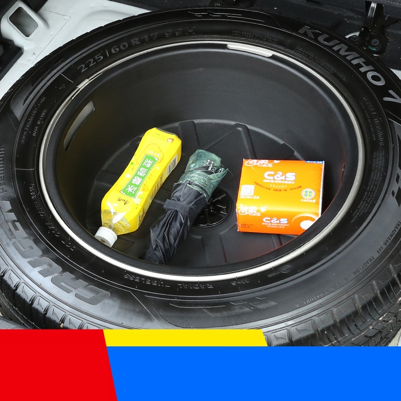 Trunk toolbox spare tire storage box change device box storage box car Accessories For Hyundai Tucson