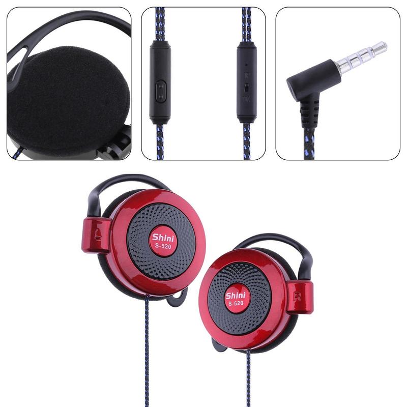 Für Shini S-520 3,5mm Stereo MP4 Ohr haken Spiel Sport Handy Universal Headset Ohr haken Headsets Draht Sport Kopfhörer