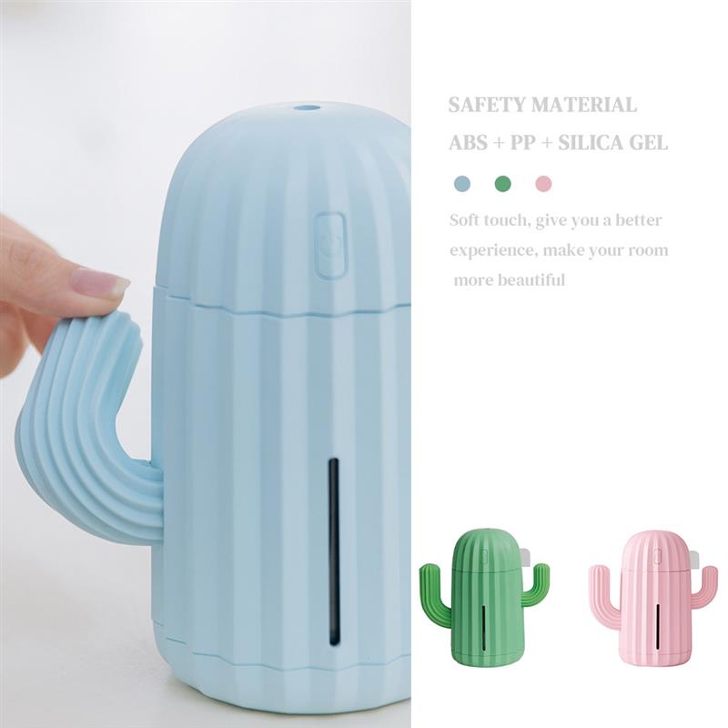 Humidificador de aire para coche, minidifusor de de Cactus con batería integrada, USB, 340ml, LED, para Mercedes Benz W202