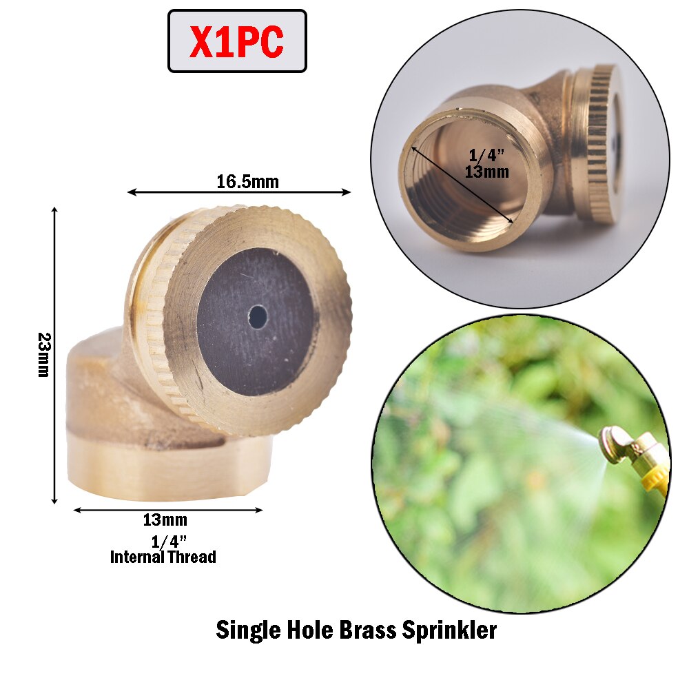 1-8 Hole 1/4" 1/2" 3/4" Brass Sprayer Nozzle Garden Irrigation For Farm Drip Irrigation Pesticide Atomizing Spray Fitting: A