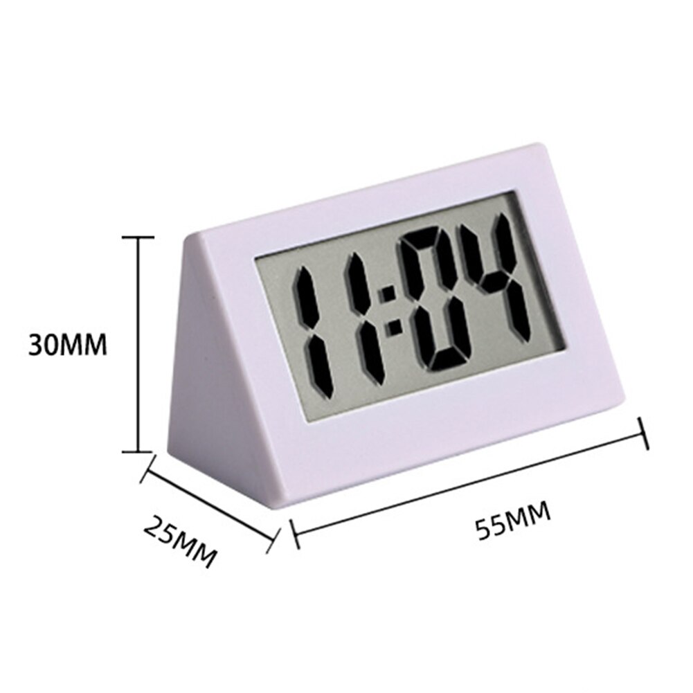 Mini LCD Digital Display Electronic Alarm Kitchen Learning Time Manager Cooking Alarm Clock Table Desk Clocks: White